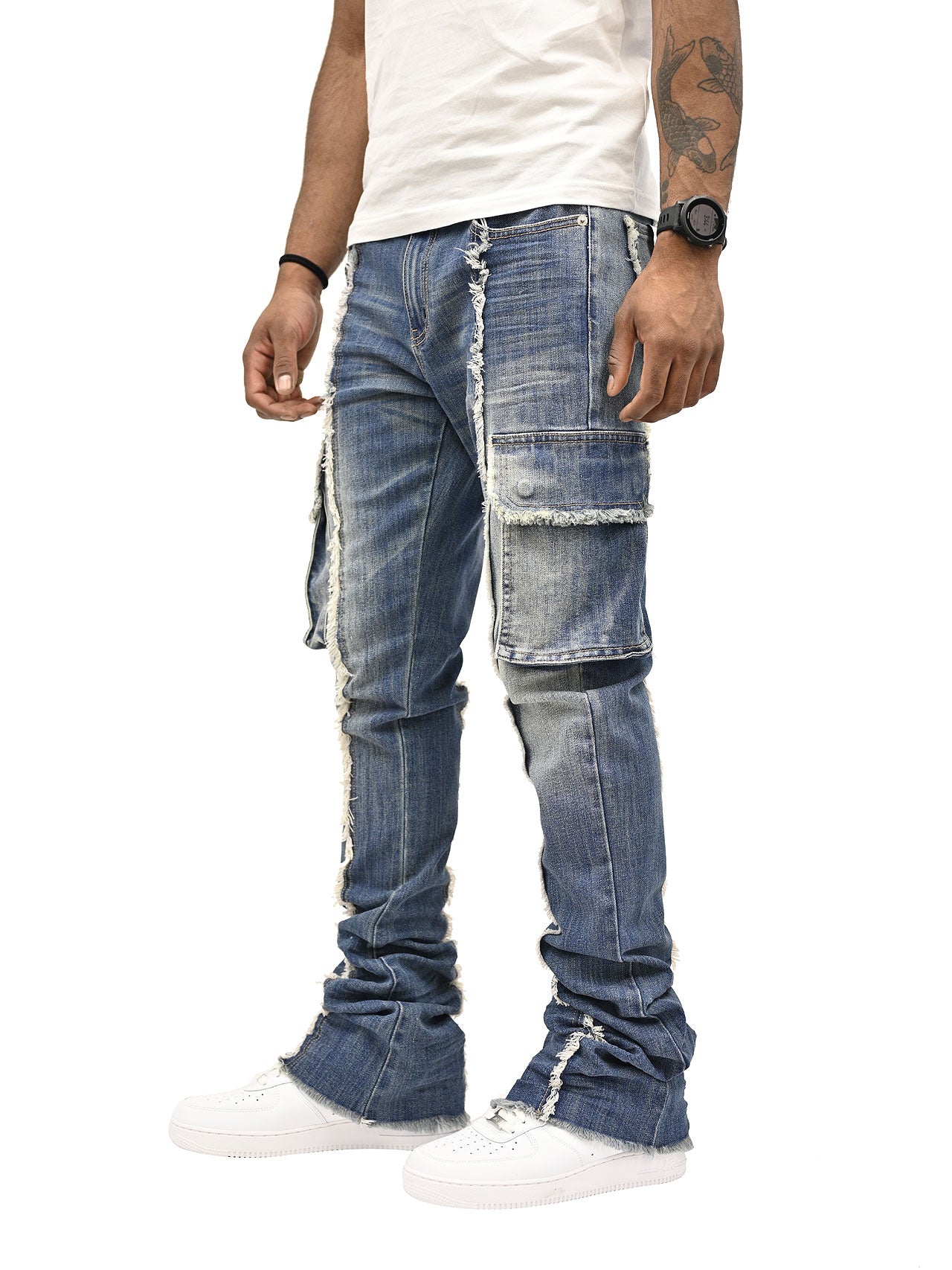 RACER JEAN-INDIGO WASH