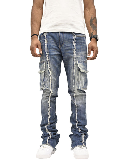 RACER JEAN-INDIGO WASH